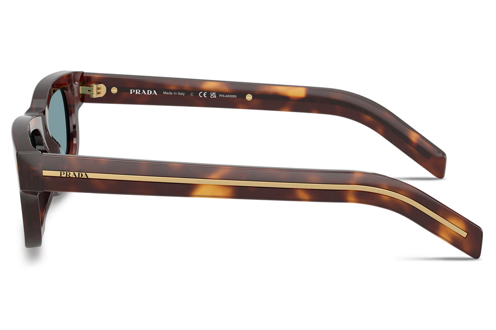 Prada - PR B11SF Sunglasses Classic Tortoise with Green Polar Lenses (15W04D)