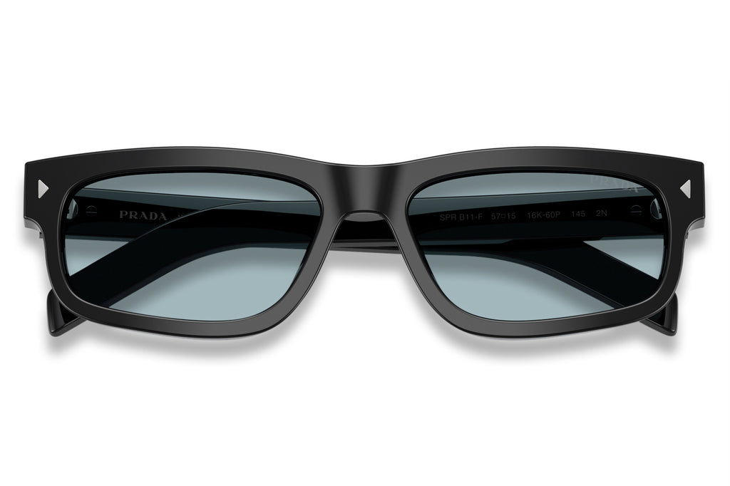Prada - PR B11SF Sunglasses Black with Blue Vintage Lenses (16K60P)