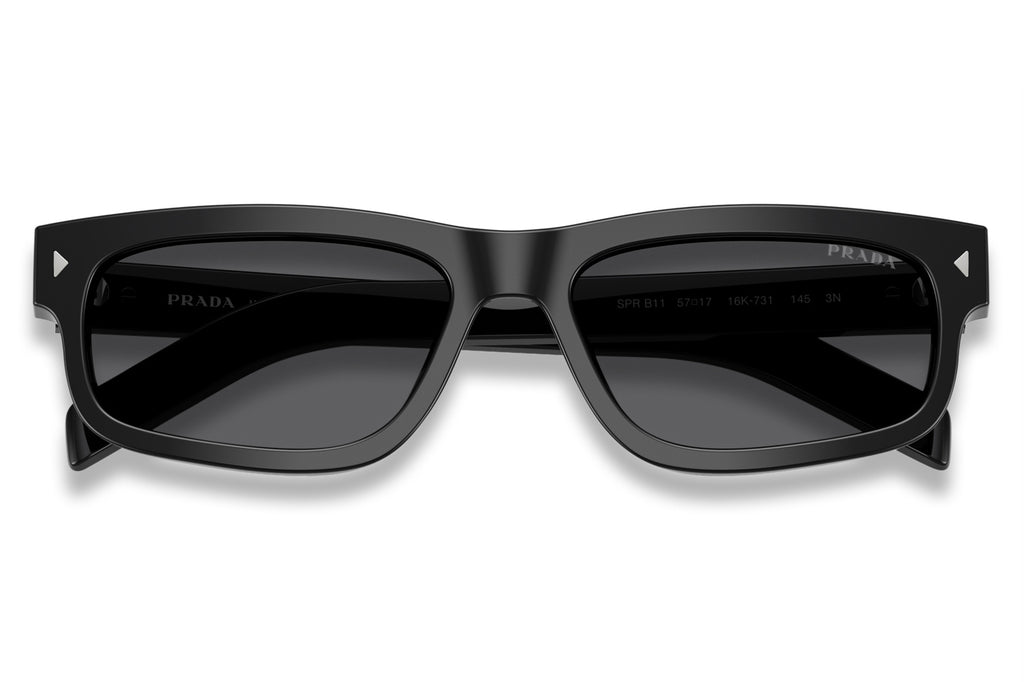 Prada - PR B11S Sunglasses Black with Dark Grey Lenses (16K731)