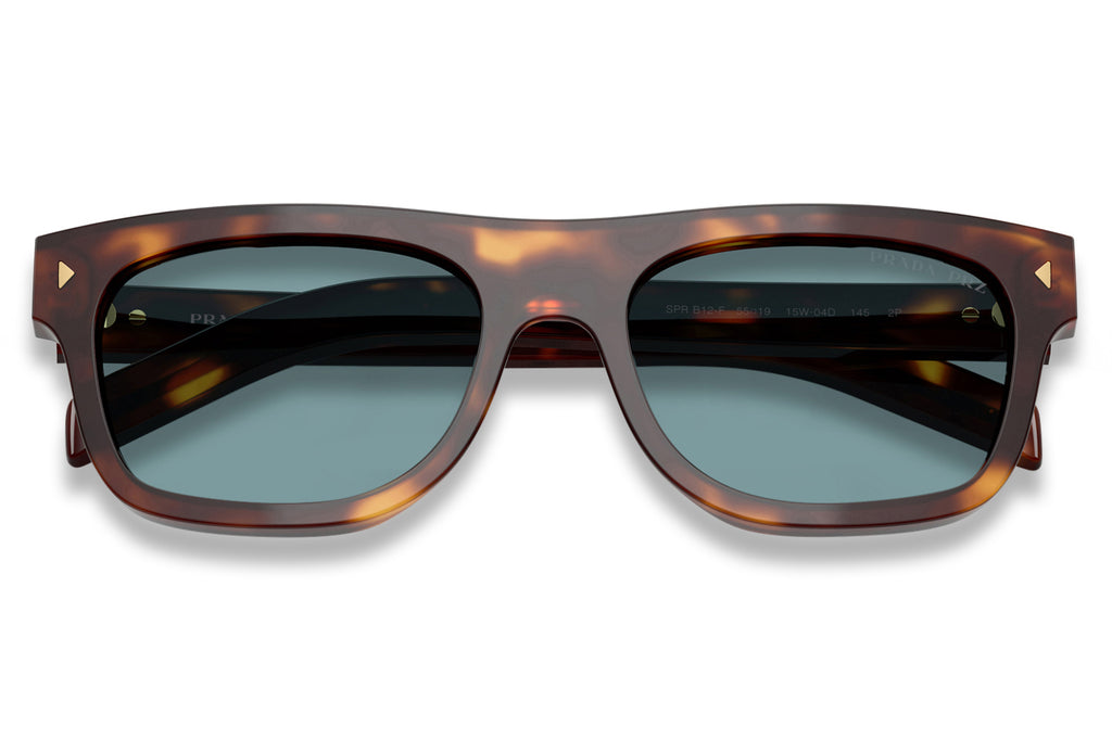 Prada - PR B12SF Sunglasses Classic Tortoise with Green Polar Lenses (15W04D)