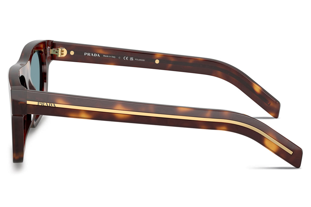 Prada - PR B12SF Sunglasses Classic Tortoise with Green Polar Lenses (15W04D)