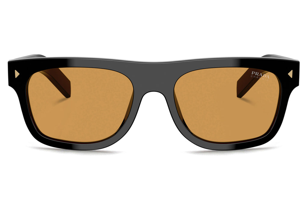 Prada - PR B12SF Sunglasses Black with Brown Photochromic Lenses (16K60F)