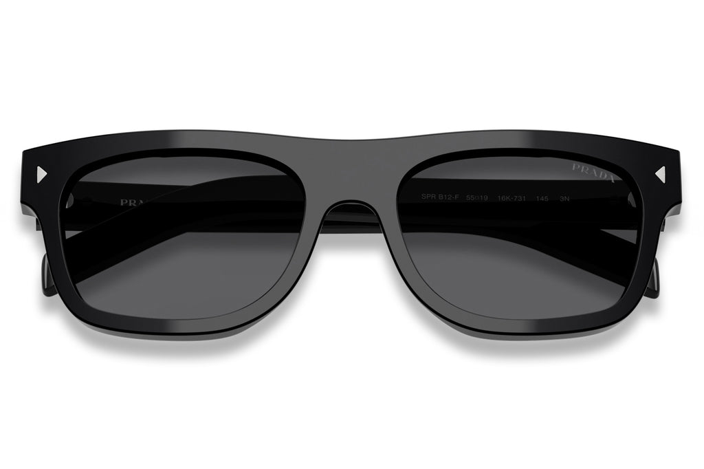 Prada - PR B12SF Sunglasses Black with Dark Grey Lenses (16K731)