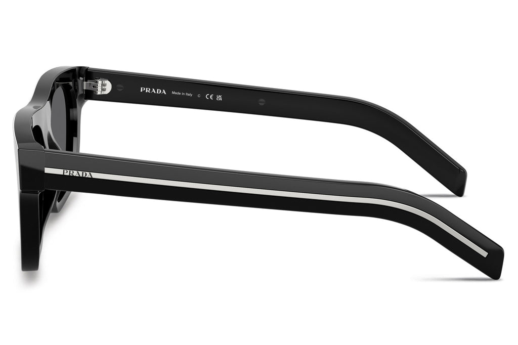 Prada - PR B12SF Sunglasses Black with Dark Grey Lenses (16K731)