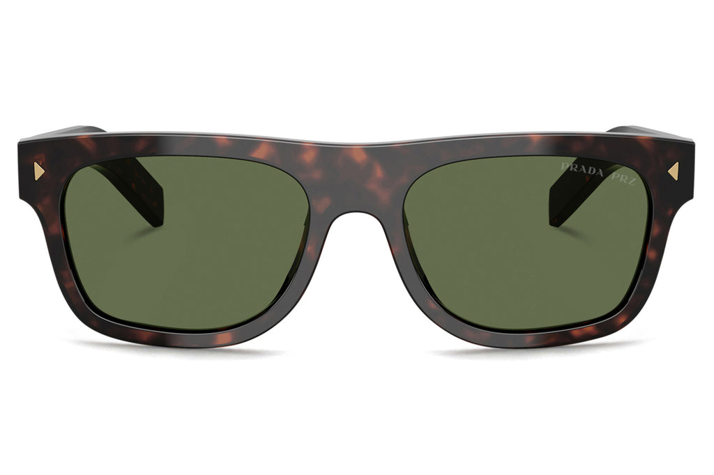 Prada - PR B12SF Sunglasses Root Tortoise with Green Polar Lenses (17N20G)