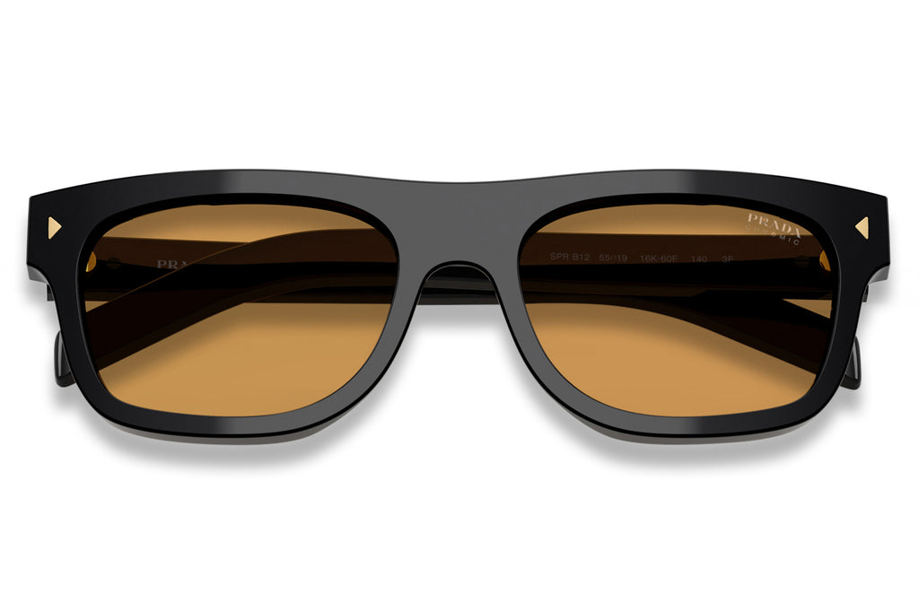 Prada - PR B12S Sunglasses Black with Brown Photochromic Lenses (16K60F)
