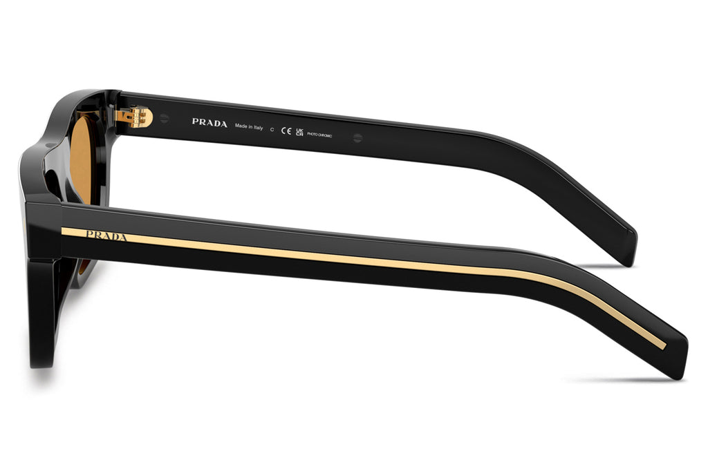 Prada - PR B12S Sunglasses Black with Brown Photochromic Lenses (16K60F)