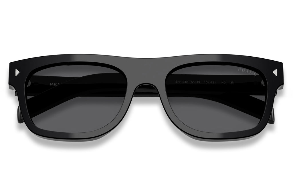 Prada - PR B12S Sunglasses Black with Dark Grey Lenses (16K731)