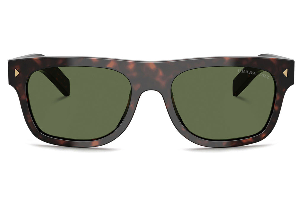 Prada - PR B12S Sunglasses Root Tortoise with Green Polar Lenses (17N20G)