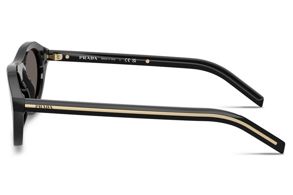 Prada - PR B15SF Sunglasses Black with Dark Grey Lenses (16K731)