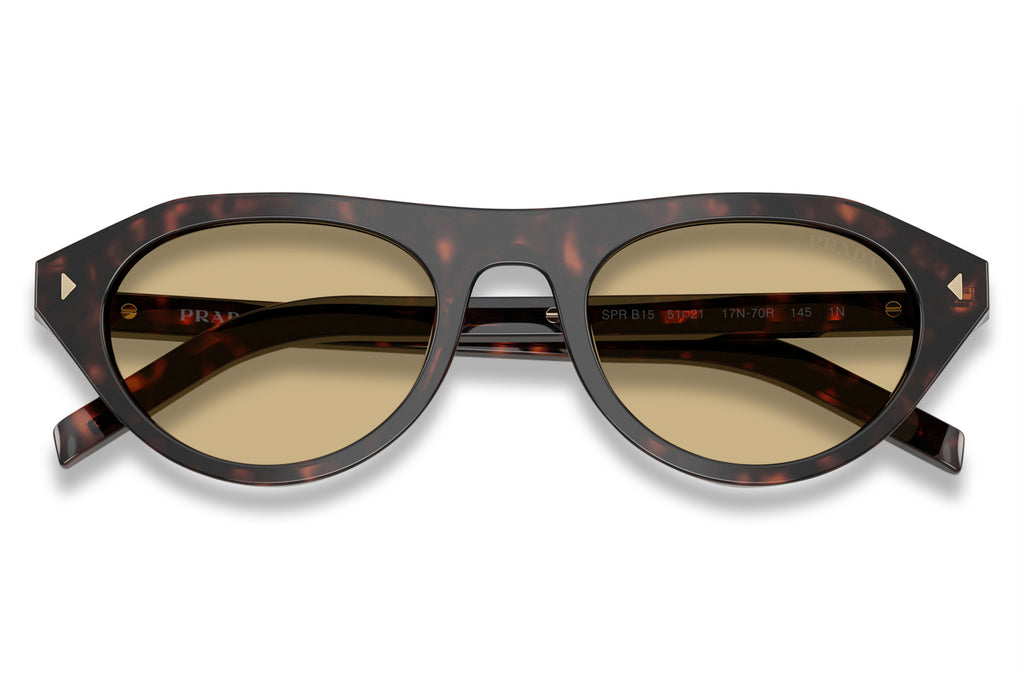 Prada - PR B15S Sunglasses Root Tortoise with Light Brown Lenses (17N70R)
