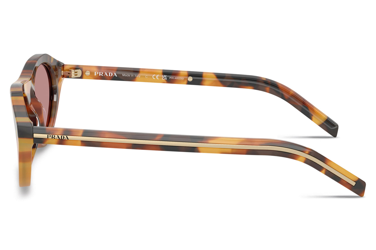 PRADA プラダ サングラス PR B15S オーバル べっ甲色 ケース付き Prada® - PR B15S | Oval Acetate Sunglasses