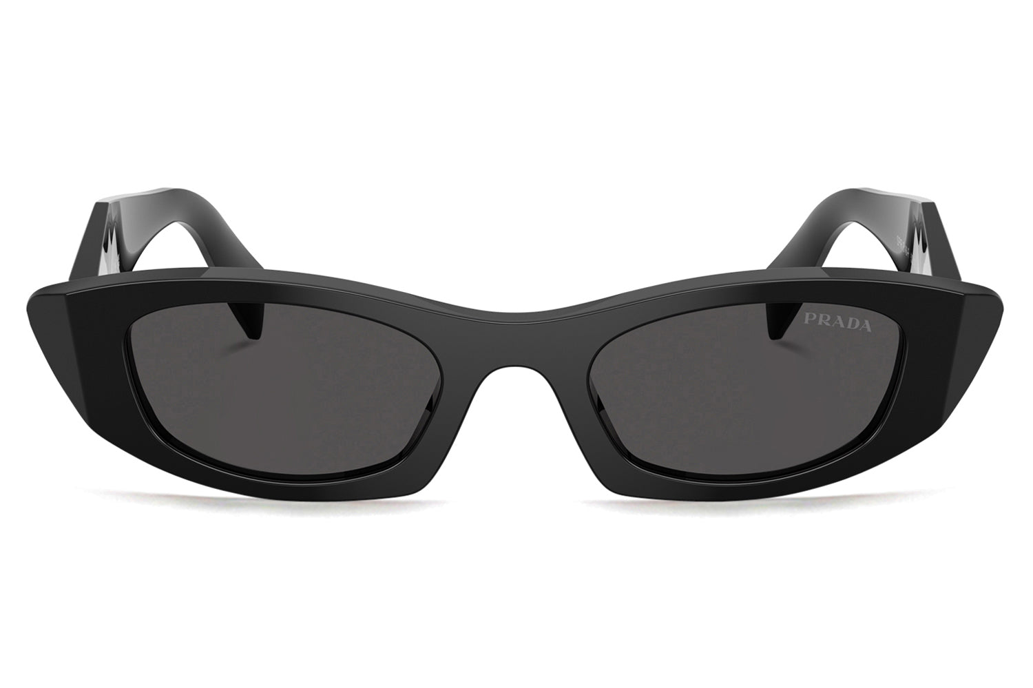 Prada Black Faceted Frame Sunglasses Prada - PR B17S Sunglasses | Specs Collective main image 3