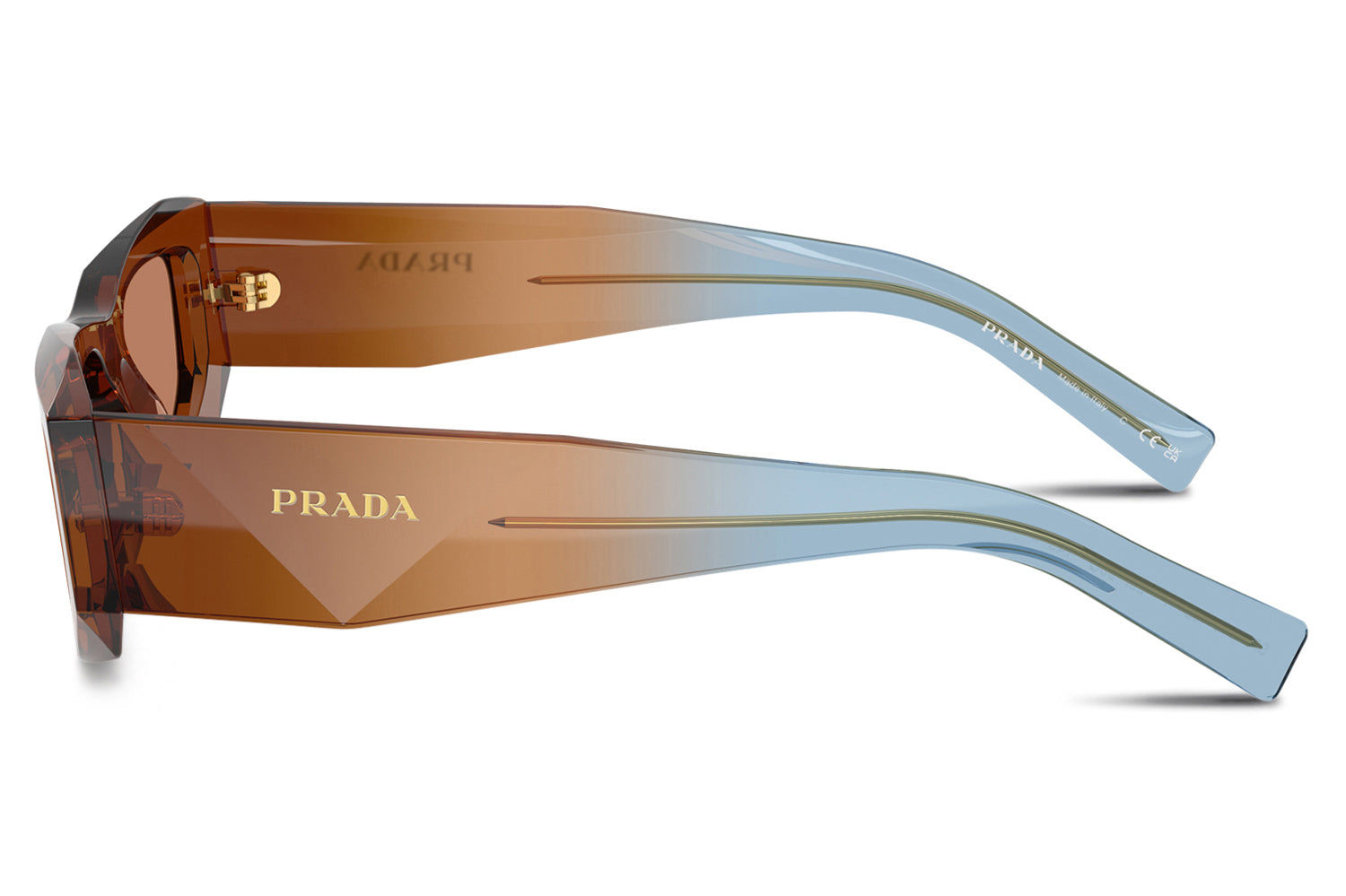 B19/Prada Rose Gold Frame Cat Eye Sunglasses Original PRADA Rose Sunglasses for Women for sale | eBay main image 2