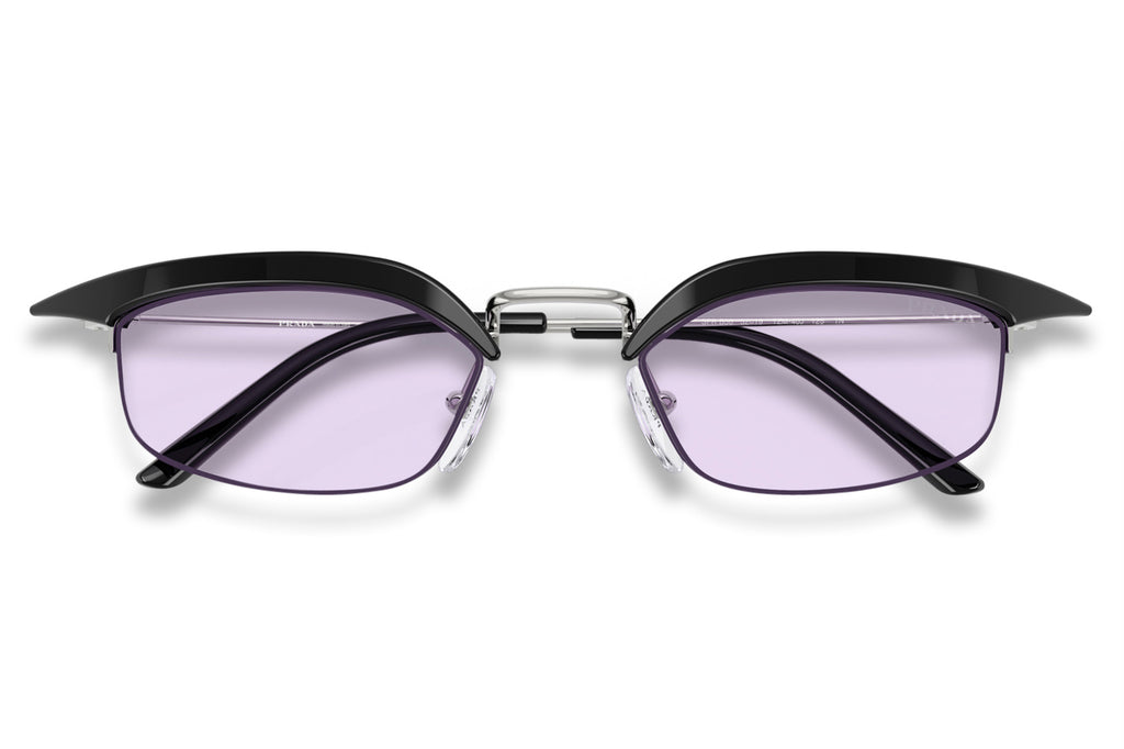 Prada - PR B50S Sunglasses Black/Silver with Violet Lenses (TZM40J)