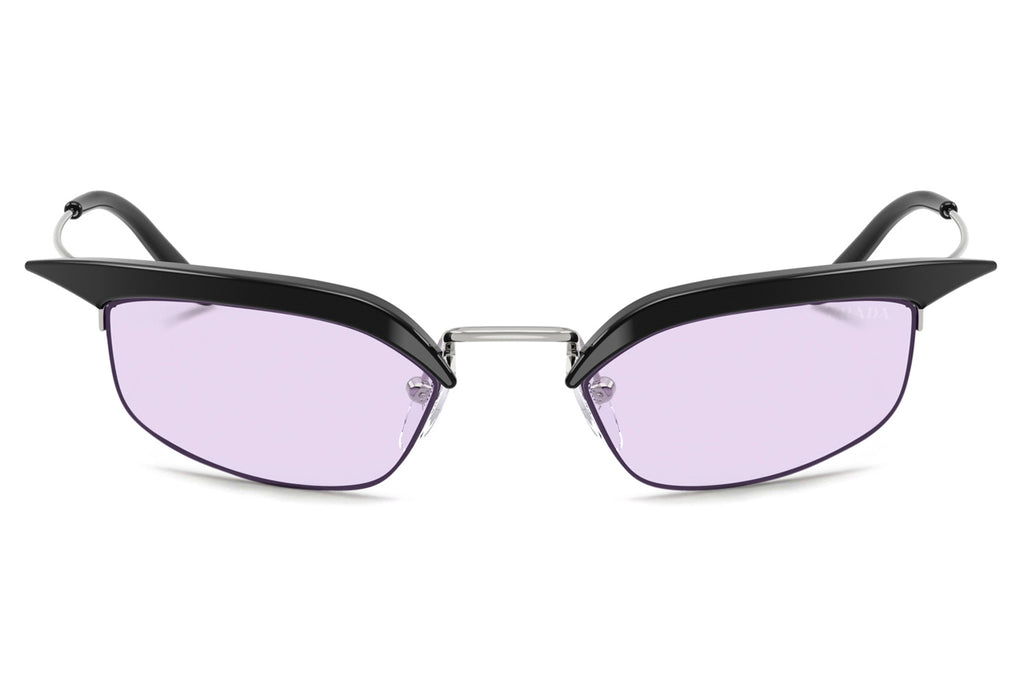 Prada - PR B50S Sunglasses Black/Silver with Violet Lenses (TZM40J)