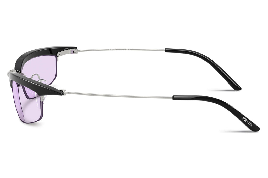 Prada - PR B50S Sunglasses Black/Silver with Violet Lenses (TZM40J)