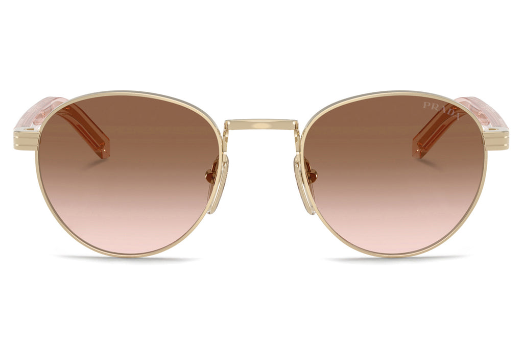 Prada - PR B52S Sunglasses Pale Gold with Brown Gradient Lenses (ZVN0A6)