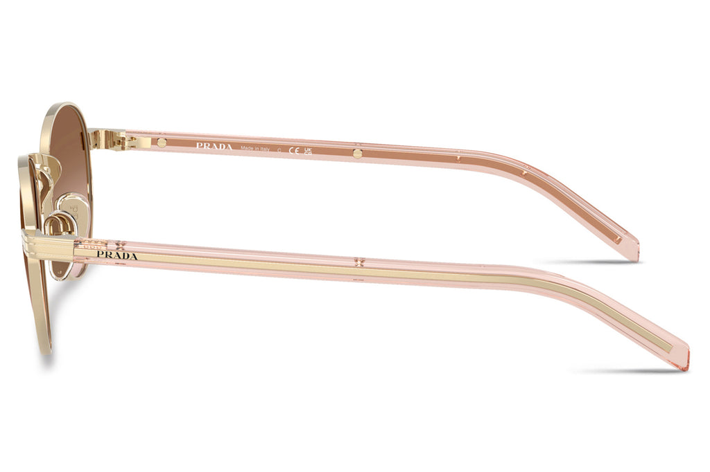 Prada - PR B52S Sunglasses Pale Gold with Brown Gradient Lenses (ZVN0A6)