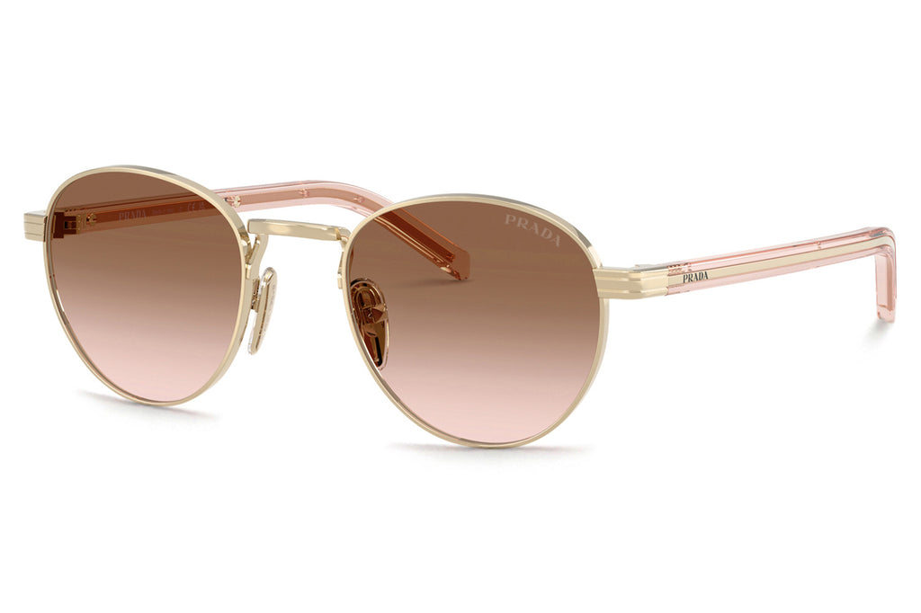 Prada - PR B52S Sunglasses Pale Gold with Brown Gradient Lenses (ZVN0A6)