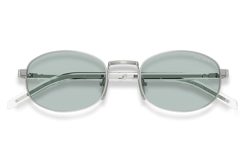 Prada - PR B53S Sunglasses Silver with Azure Lenses (1BC40N)