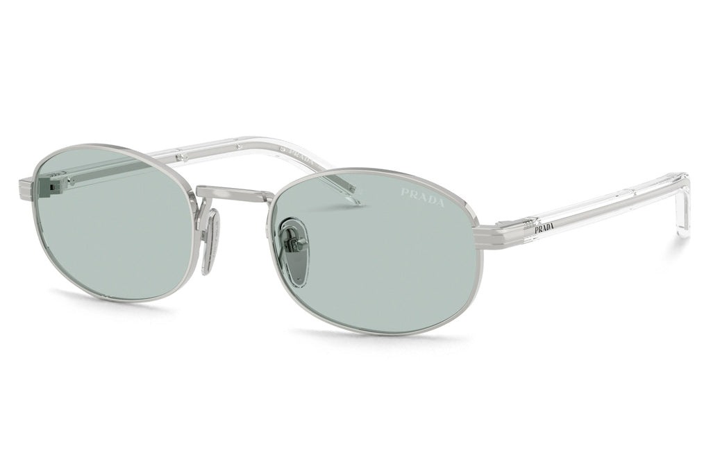 Prada - PR B53S Sunglasses Silver with Azure Lenses (1BC40N)