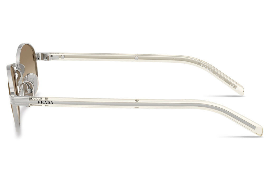 Prada - PR B53S Sunglasses Silver with Light Brown Gradient Lenses (1BC80K)