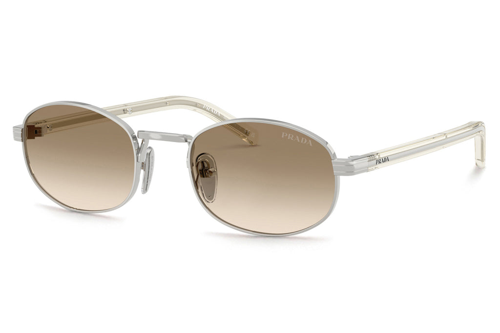 Prada - PR B53S Sunglasses Silver with Light Brown Gradient Lenses (1BC80K)