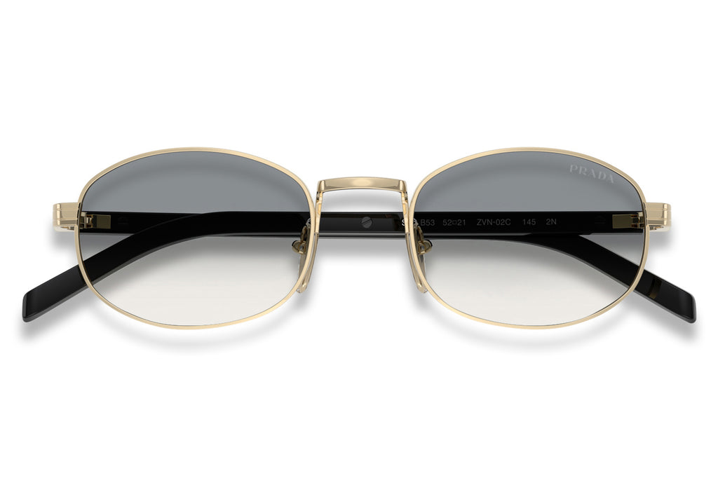 Prada - PR B53S Sunglasses Pale Gold with Grey Gradient Lenses (ZVN02C)