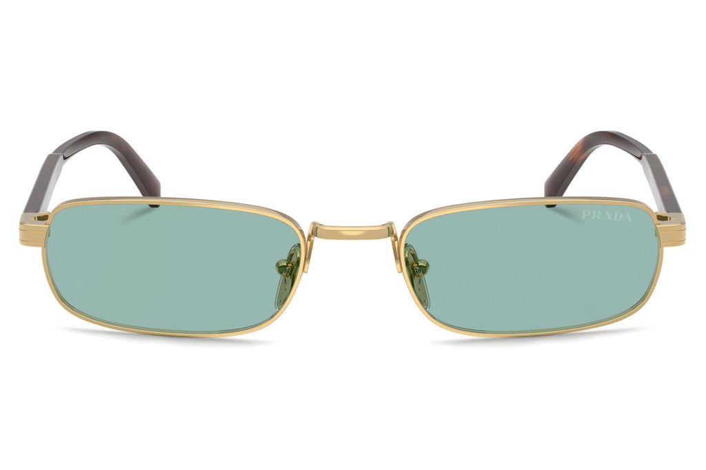 Prada - PR B54S Sunglasses Gold with Petrol Green Lenses (5AK40K)