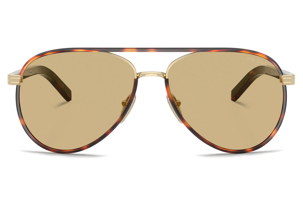 Prada - PR B57S Sunglasses Pale gold with Yellow Lenses (21E10R)