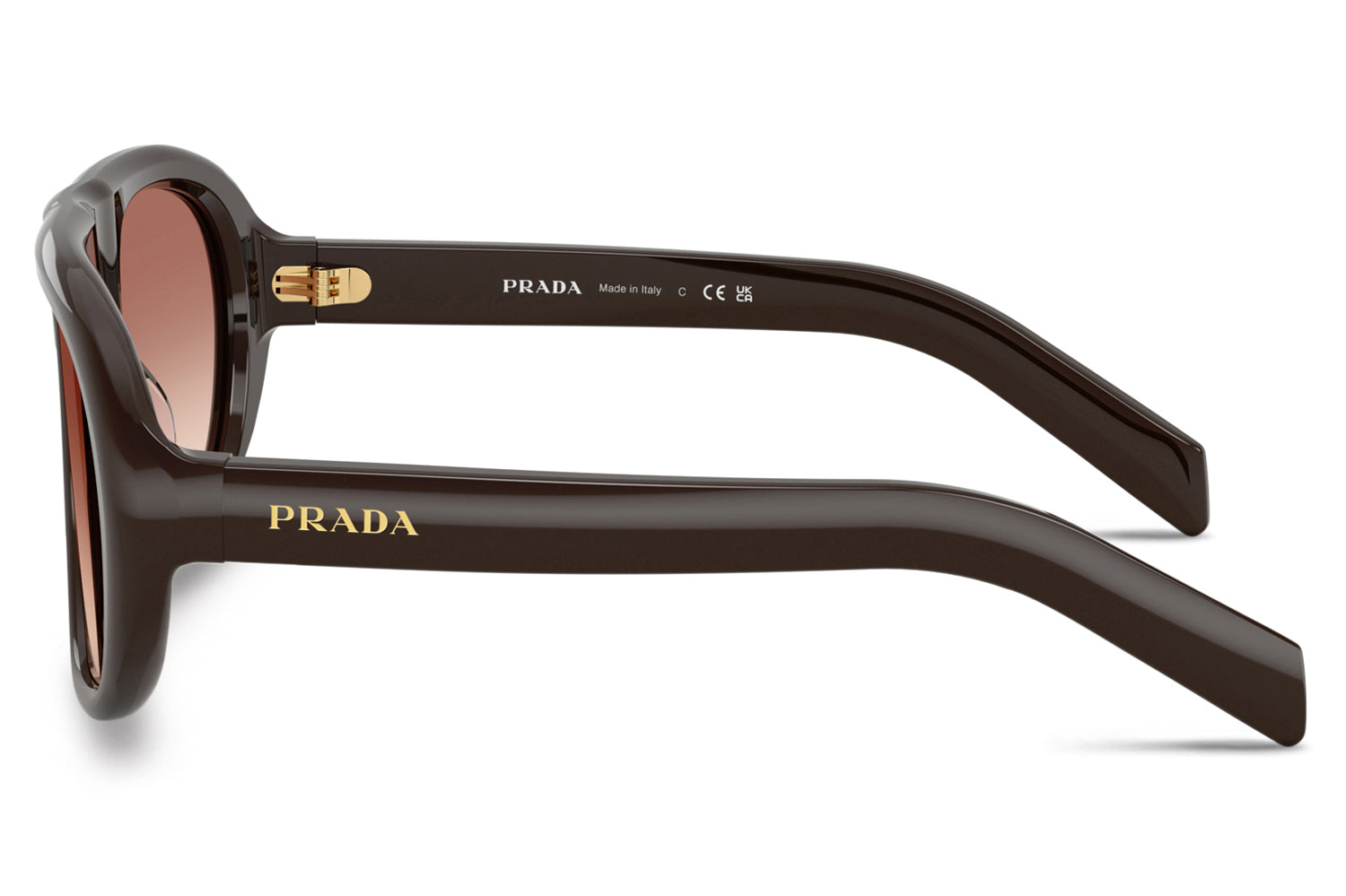 PRADA women’s stylish sunglasses Made in Italy NEW Prada PR A01S Sunglasses 16K08Z Black - eye-oo.com main image 4
