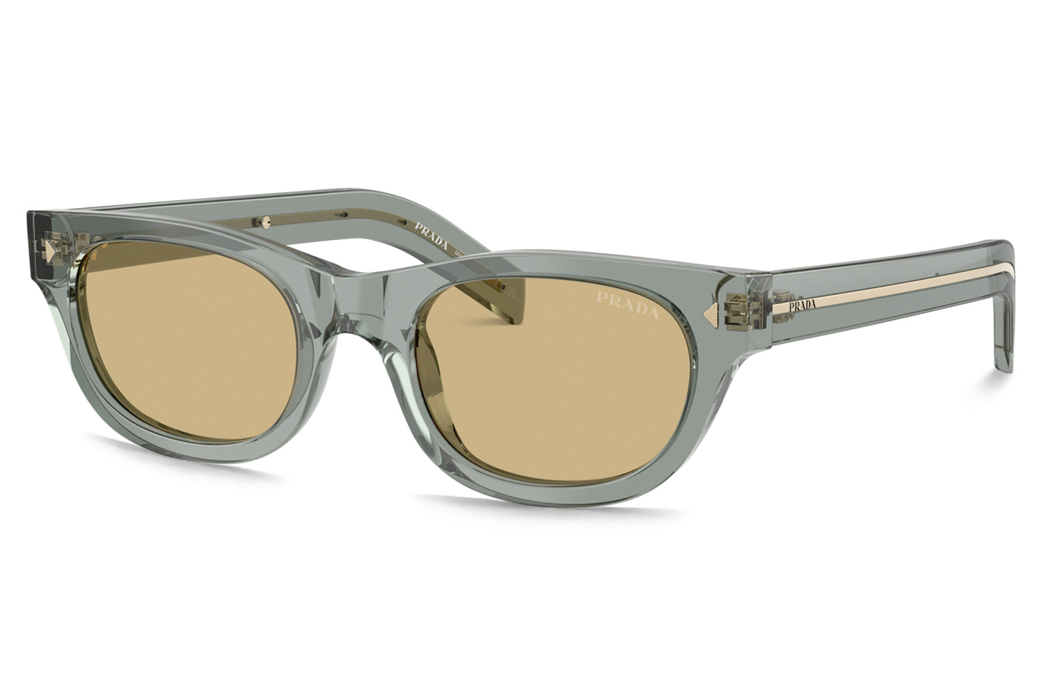 Prada Sea Foam Green Gradient Grey Lens Sunglasses Prada Linea Rossa - PS 04ZS Sunglasses | Specs Collective main image 4