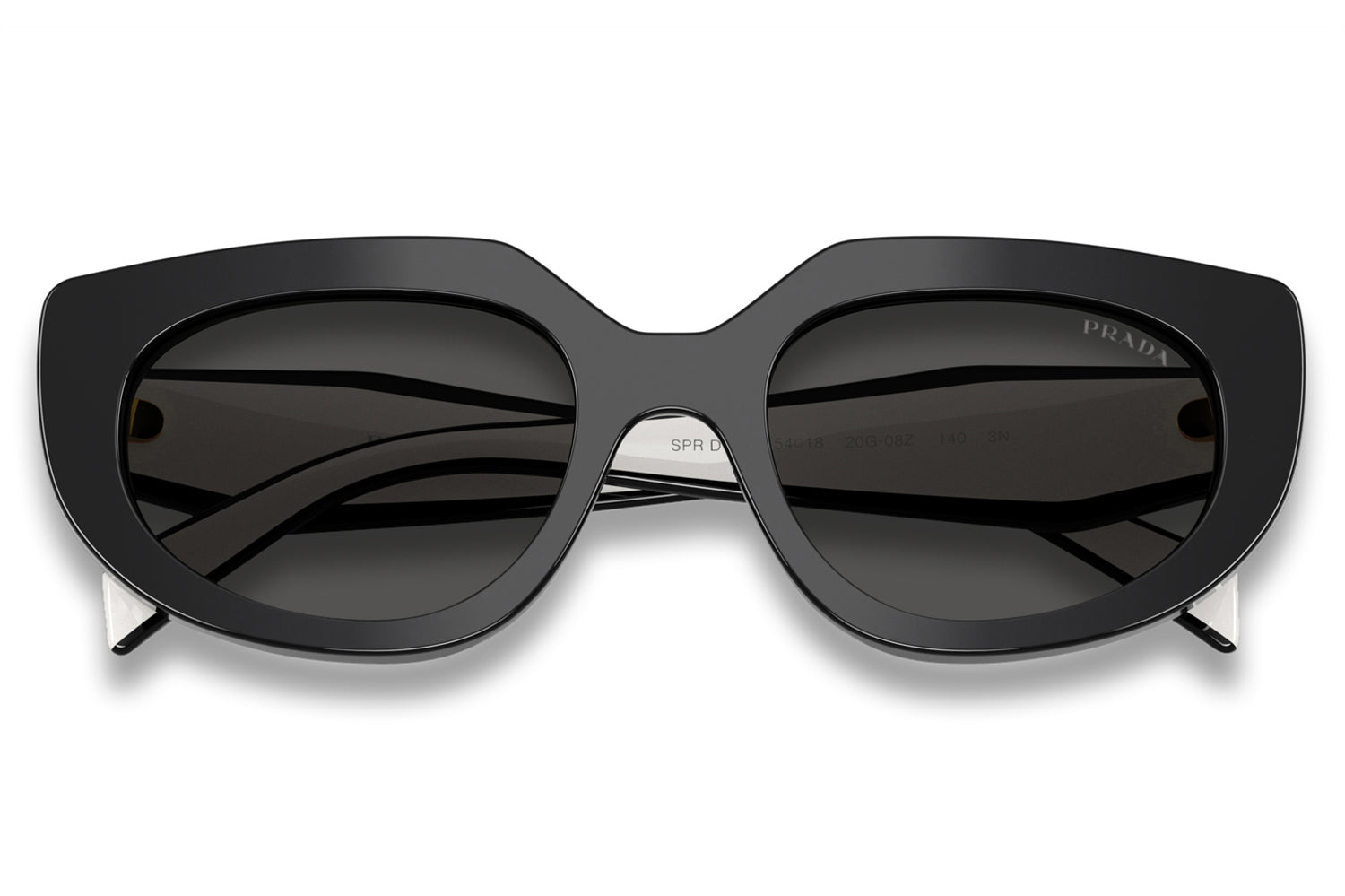Prada® - PR D02SF | Cat-Eye Acetate Low Bridge Fit Sunglasses display picture 2
