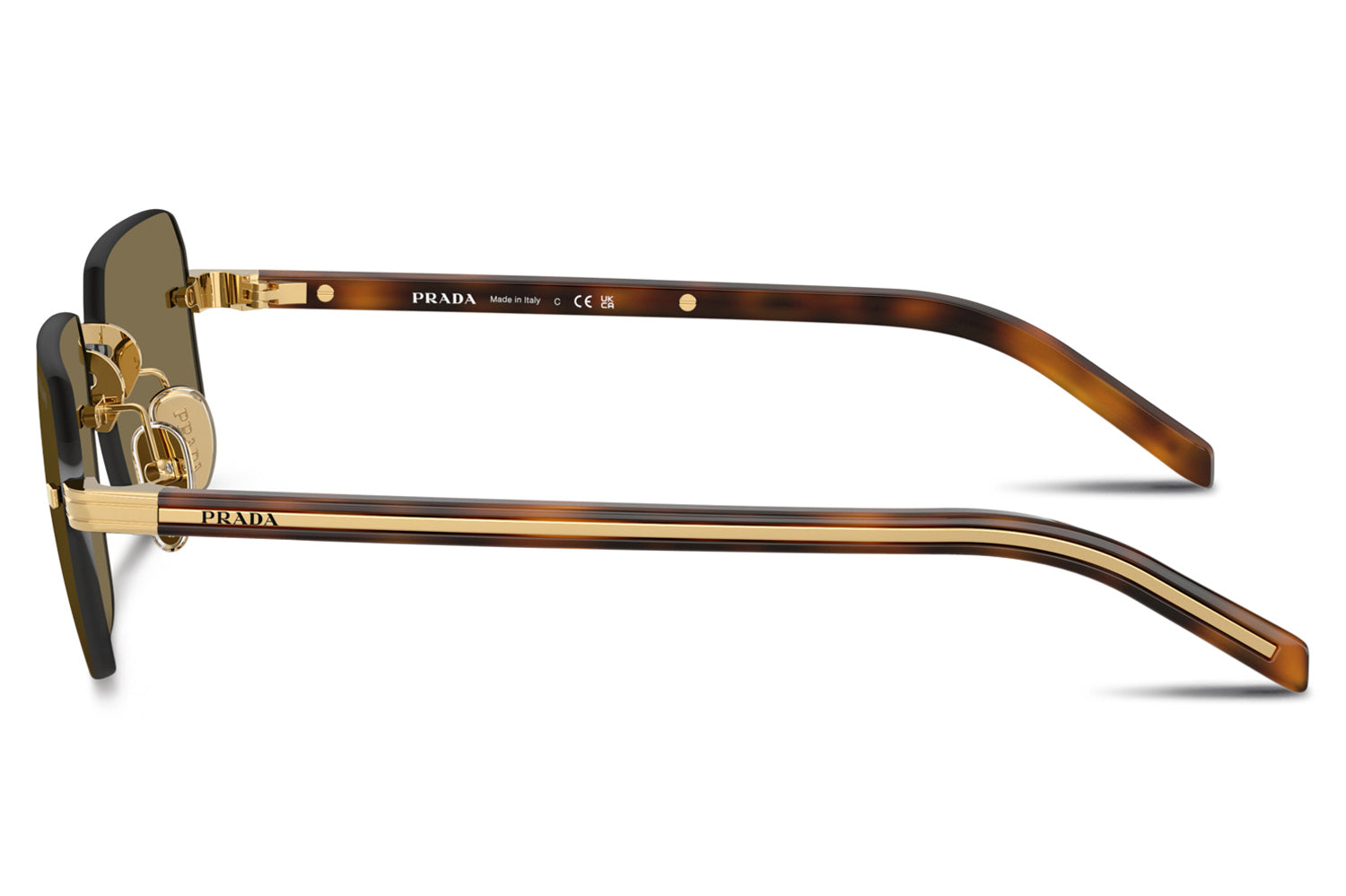 Prada® - PR D55S | Rimless Rectangular Sunglasses display picture 3
