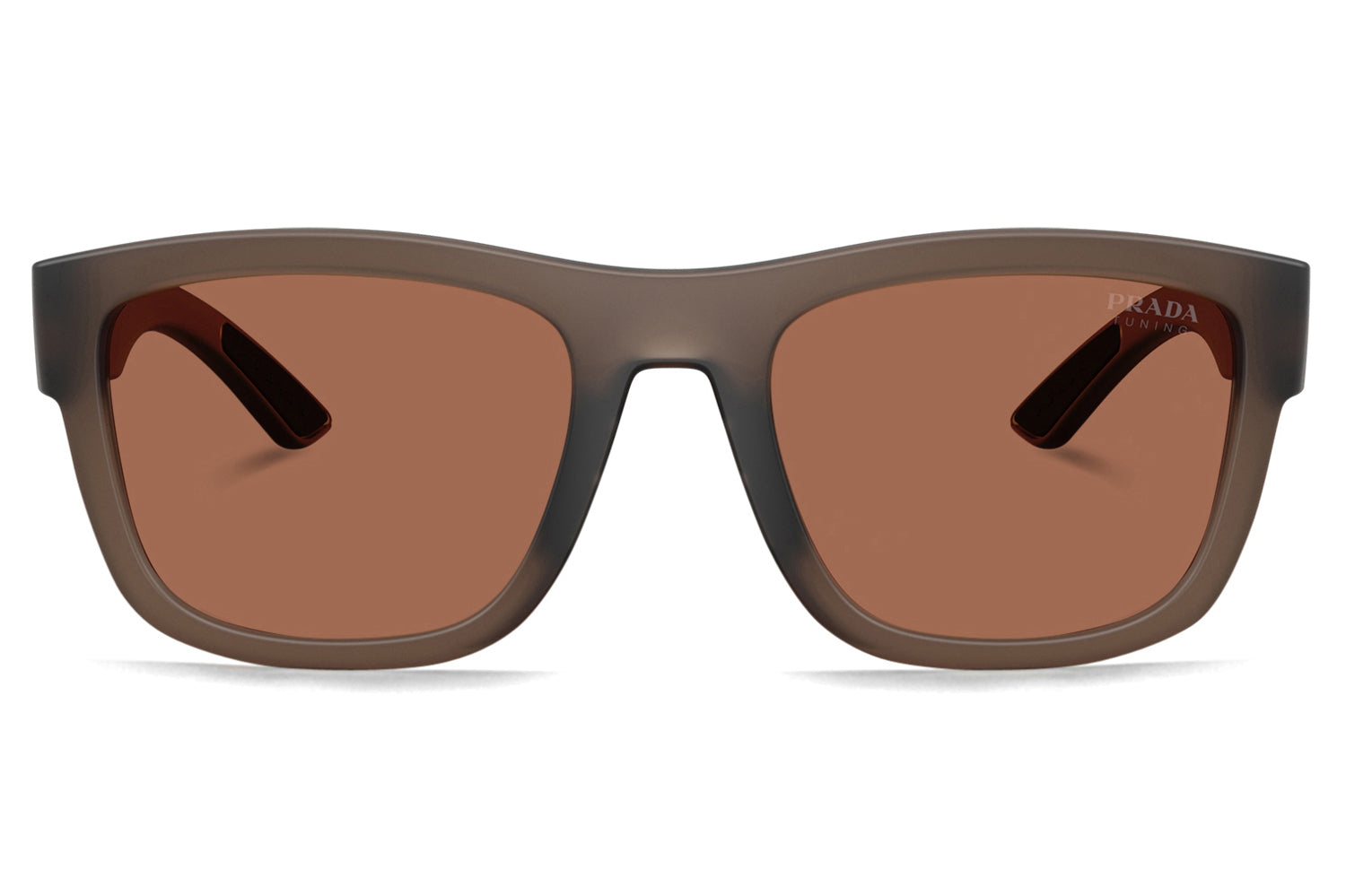 Prada Sunglasses Eyewear Brown Prada SPRA51S Rectangle Sunglasses | Fashion Eyewear US main image 4