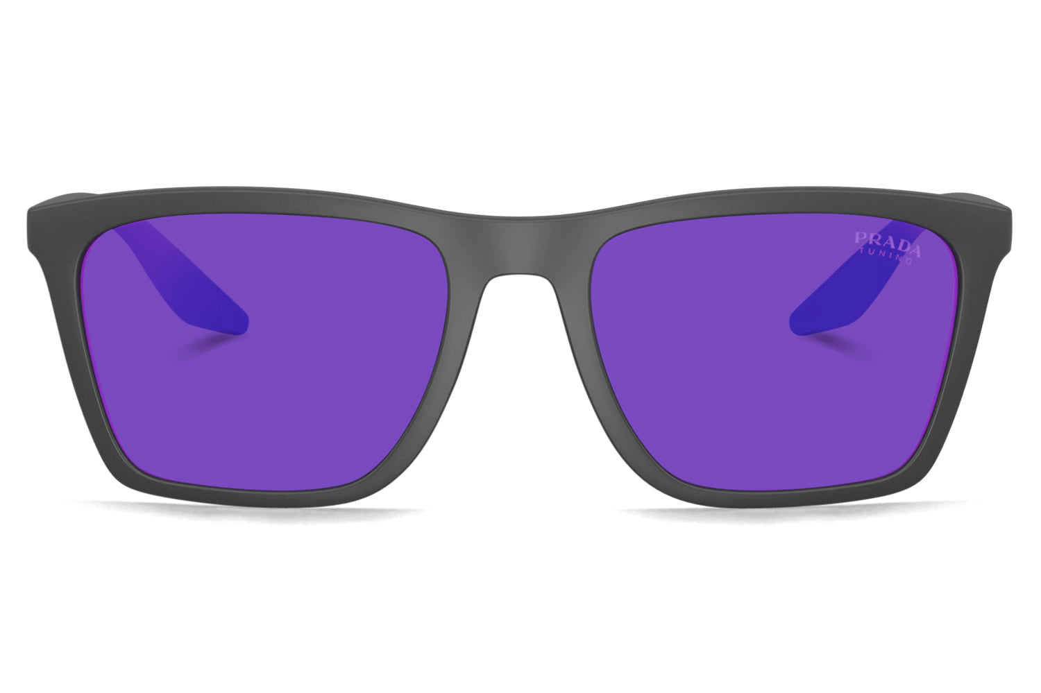 Prada rectangle sunglasses in violet. Worn twice, excellent condition. Prada Linea Rossa - PS 03ZS Sunglasses | Specs Collective main image 4