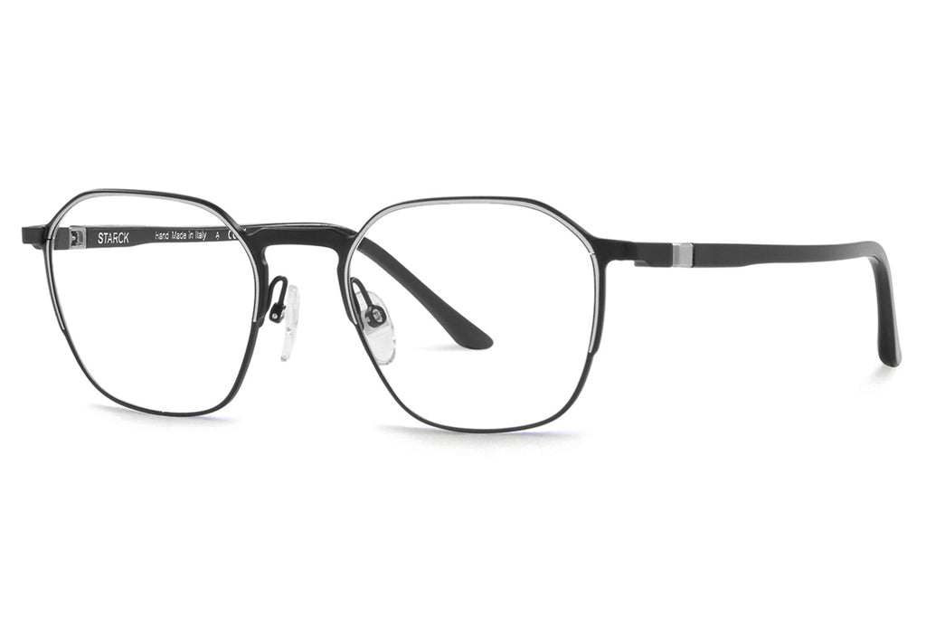 Starck Biotech - SH2076 Eyeglasses Matte Black/Matte Silver