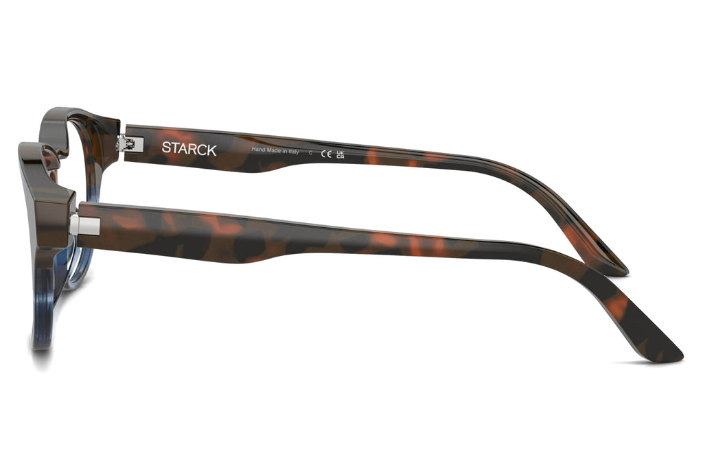 Starck Biotech - SH3099 Eyeglasses Brown Havana/Striped Blue