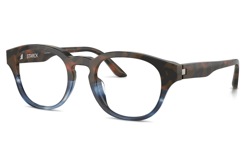 Starck Biotech - SH3099 Eyeglasses Brown Havana/Striped Blue