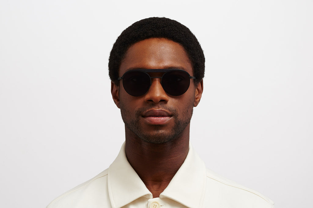 MYKITA | Leica - ML01 Sunglasses MH6 - Pitch Black/Black with Leica Black Polarized Lenses