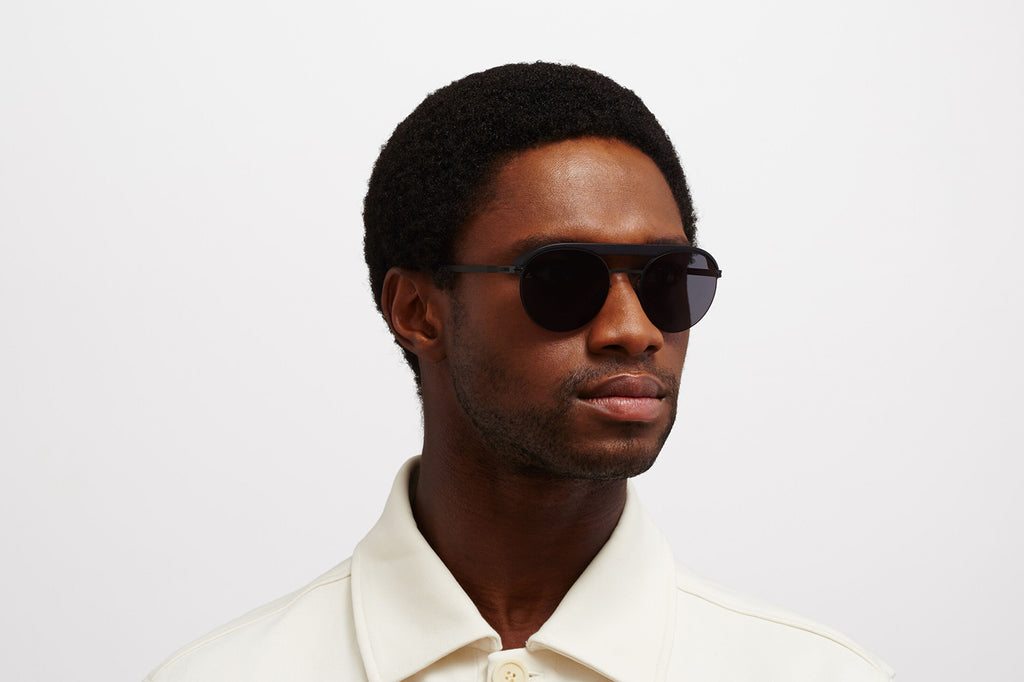 MYKITA | Leica - ML01 Sunglasses MH6 - Pitch Black/Black with Leica Black Polarized Lenses