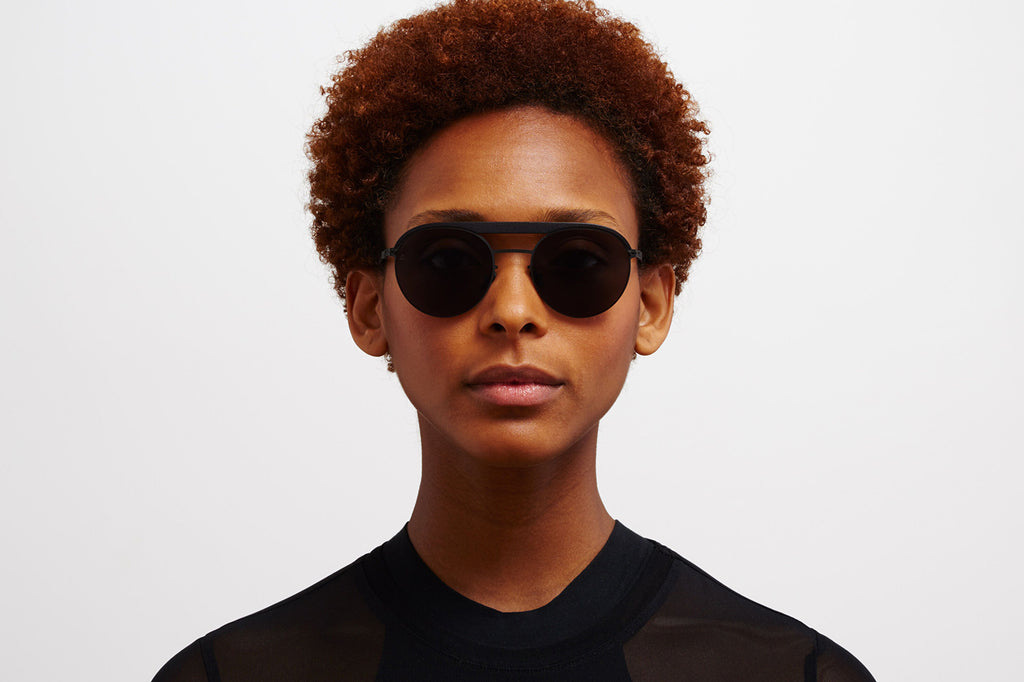 MYKITA | Leica - ML01 Sunglasses MH6 - Pitch Black/Black with Leica Black Polarized Lenses