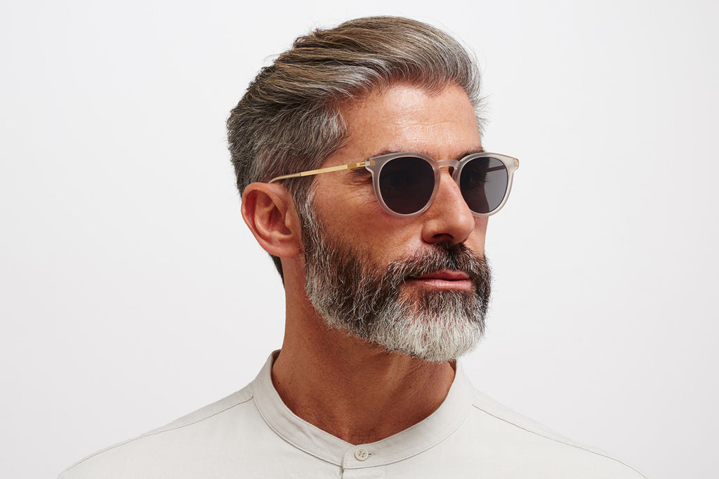 MYKITA - Lahti Sunglasses Matte Champagne/Glossy Gold with Polarized Pro Hi-Con Grey Lenses