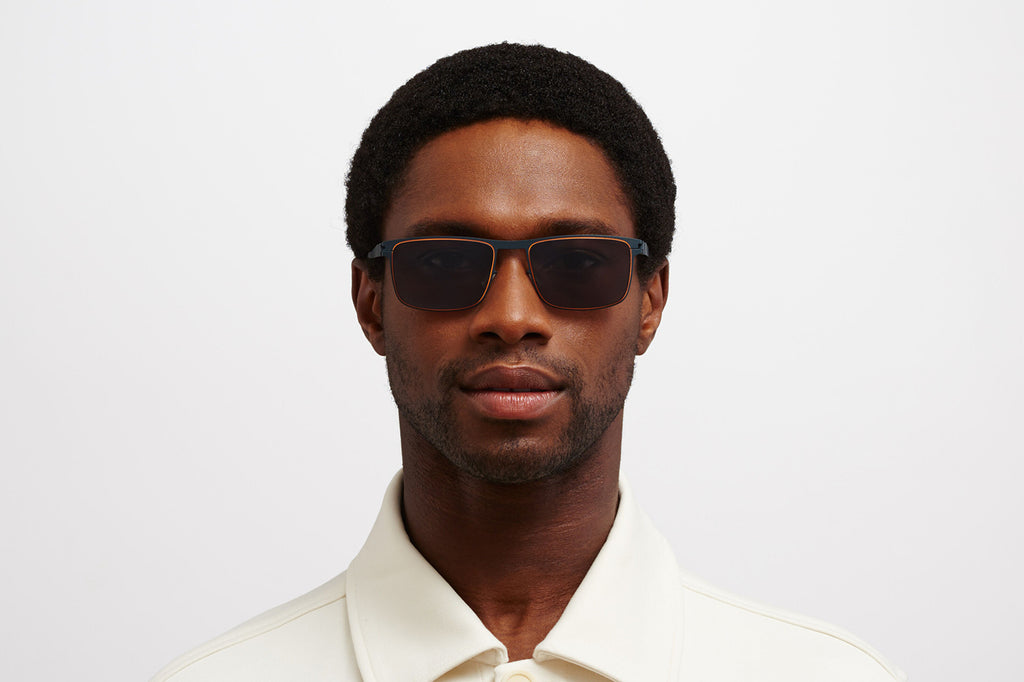 MYKITA - Donovan Sunglasses Indigo/Orange Polarized Pro Hi-Con Grey Lenses