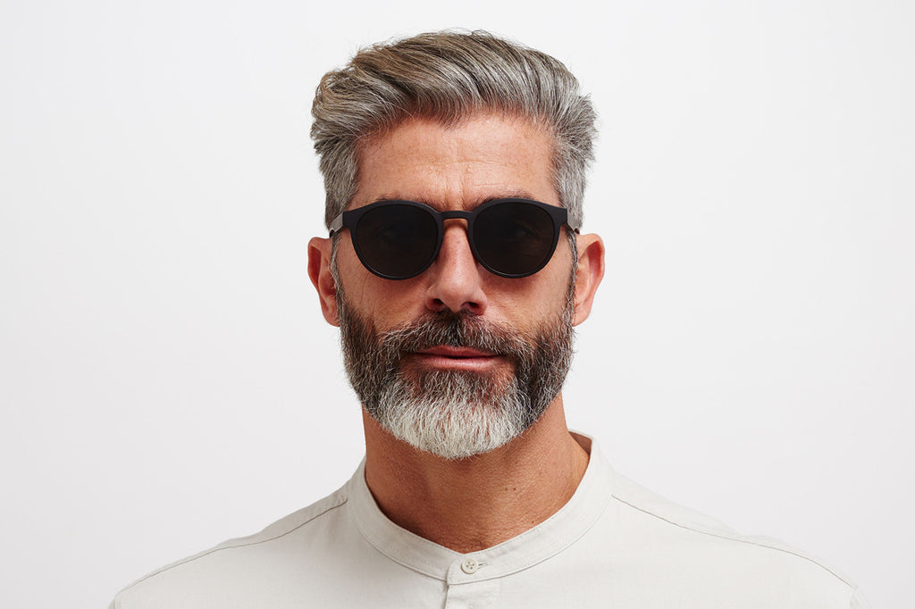 MYKITA Mylon - Coleman Sunglasses MD1 - Pitch Black with Dark Grey Solid Lenses