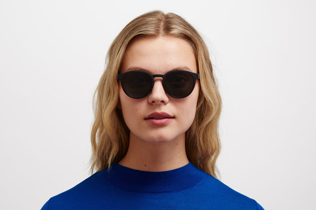 MYKITA Mylon - Coleman Sunglasses MD1 - Pitch Black with Dark Grey Solid Lenses