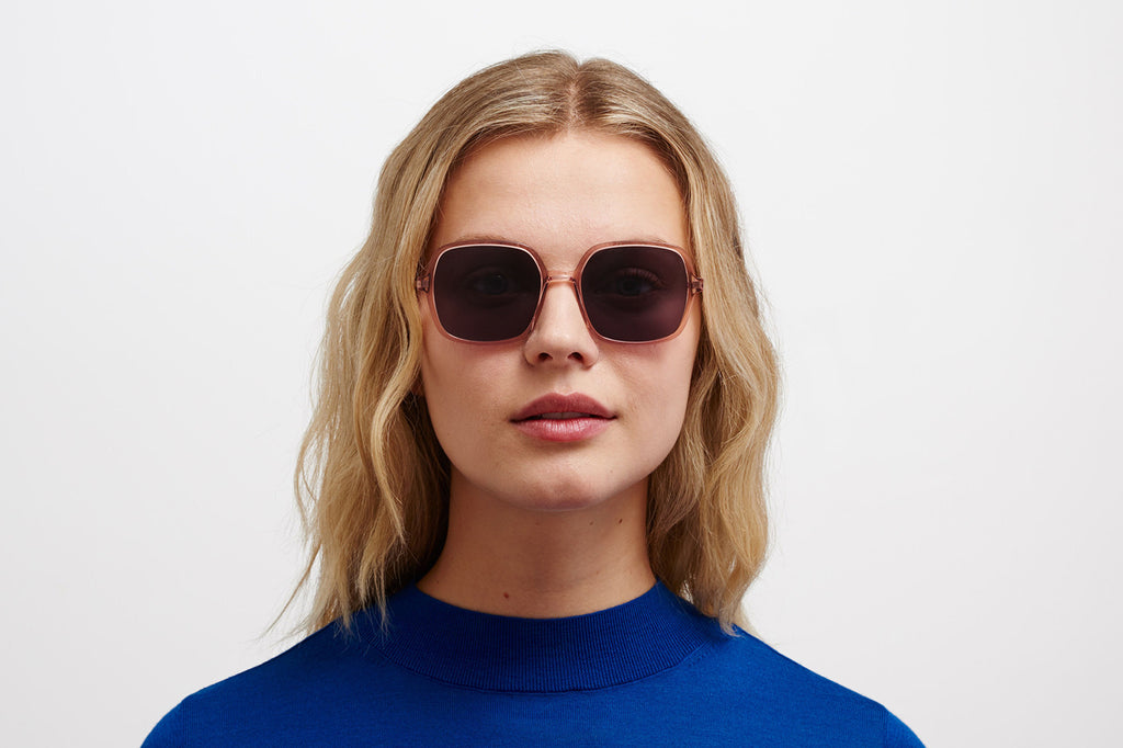 MYKITA - Saima Sunglasses Melrose/Purple Bronze with Cool Grey Solid Lenses