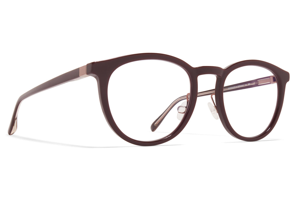 MYKITA® - Davu Eyeglasses Burgundy with Nose Pads