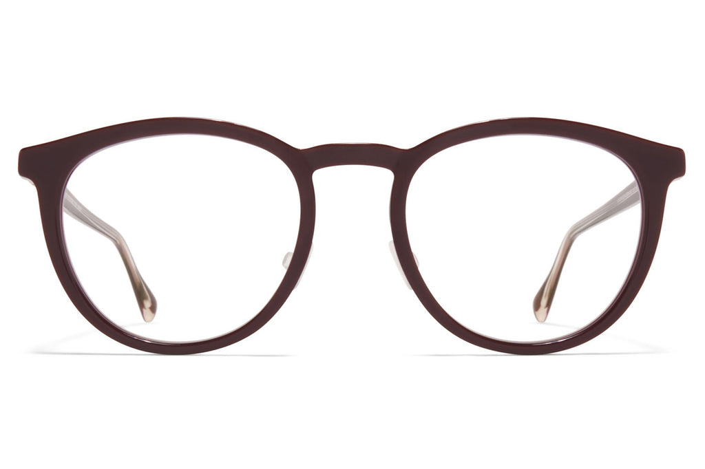 MYKITA® - Davu Eyeglasses Burgundy with Nose Pads
